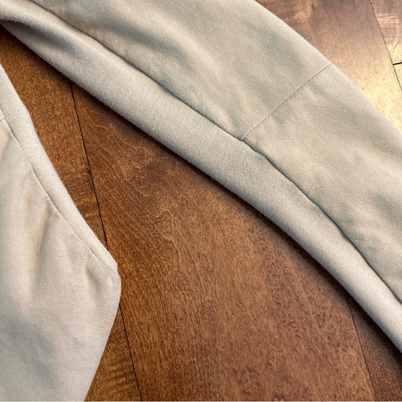 Alice + Olivia Cream Open Front Goat Leather Harvey Suede Crop Jacket XS - Picture 6 of 9